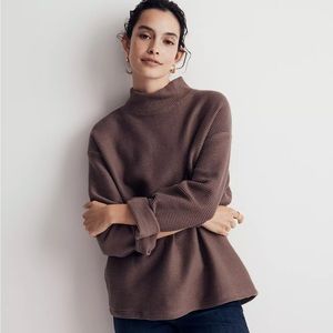 Madewell Funnelneck Drop-Shoulder Top